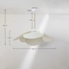 Lampa wisząca Omai z tkaniny na sznurze w Distressed White sklum